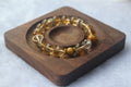 Wealth Crystal Bracelet • Citrine & Tiger’s Eye • Minimalist Design